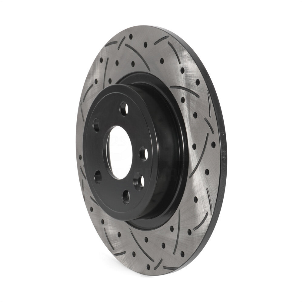Rear Coated Drilled Slotted Disc Brake Rotor (1 Piece Only) DS1-981820 For Land Rover Discovery