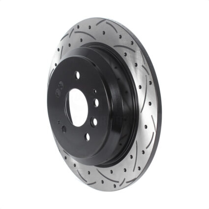 Rear Coated Drilled Slotted Disc Brake Rotor (1 Piece Only) DS1-982041 For Honda Pilot Ridgeline