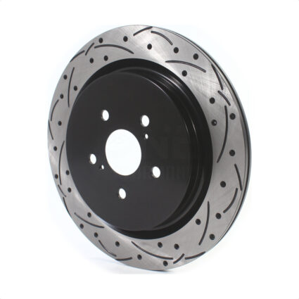 Rear Coated Drilled Slotted Disc Brake Rotor (1 Piece Only) DS1-982051 For Lexus RX350 RX450h RX350L