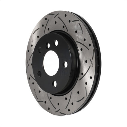 Front Coated Drilled Slotted Disc Brake Rotor (1 Piece Only) DS1-982067 For Mini Cooper