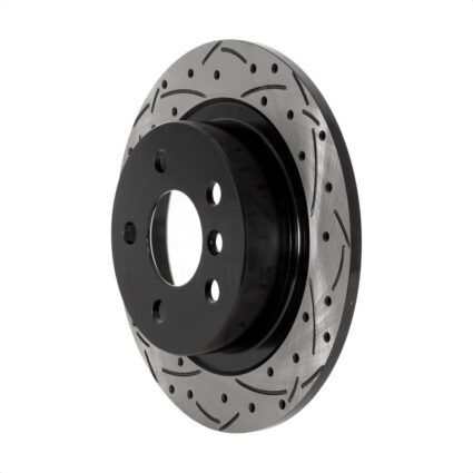 Rear Coated Drilled Slotted Disc Brake Rotor (1 Piece Only) DS1-982069 For Mini Cooper Countryman i3