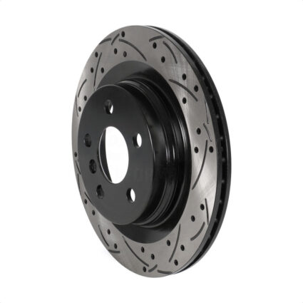Rear Coated Drilled Slotted Disc Brake Rotor (1 Piece Only) DS1-982125 For BMW X1 Mini Cooper X2