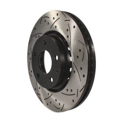 Front Coated Drilled Slotted Disc Brake Rotor (1 Piece Only) DS1-982264 For Mazda CX-5 6