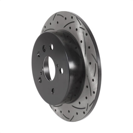 Rear Coated Drilled Slotted Disc Brake Rotor (1 Piece Only) DS1-982285 For Toyota Camry