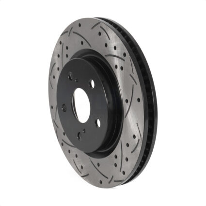 Front Coated Drilled Slotted Disc Brake Rotor (1 Piece Only) DS1-982292 For Toyota RAV4 Camry Cross