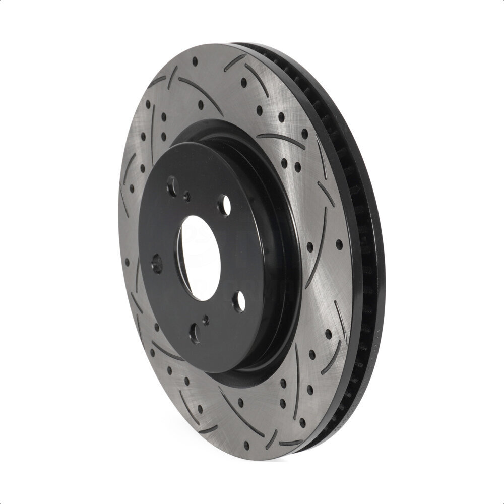 Front Coated Drilled Slotted Disc Brake Rotor (1 Piece Only) DS1-982292 For Toyota RAV4 Camry Cross