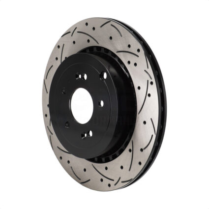 Rear Coated Drilled Slotted Disc Brake Rotor (1 Piece Only) DS1-982546 For Genesis G70 Kia Stinger
