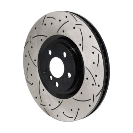 Front Left Coated Drilled Slotted Disc Brake Rotor (1 Piece Only) DS1-982619 For Mini Cooper BMW X2