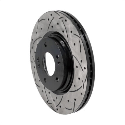 Front Coated Drilled Slotted Disc Brake Rotor (1 Piece Only) DS1-982703 For Hyundai Elantra Sonata