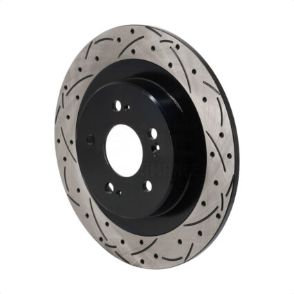 Rear Coated Drilled Slotted Disc Brake Rotor (1 Piece Only) DS1-982749 For 2021-2023 Acura TLX
