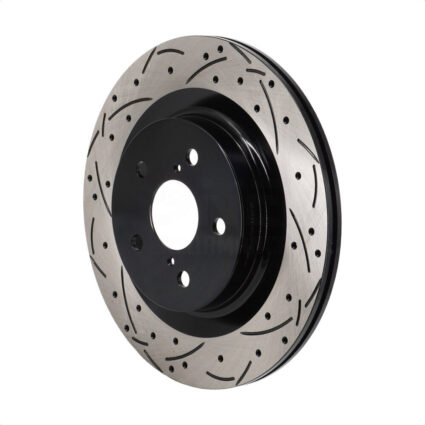 Rear Coated Drilled Slotted Disc Brake Rotor (1 Piece Only) DS1-982752 For Toyota Sienna Lexus RAV4