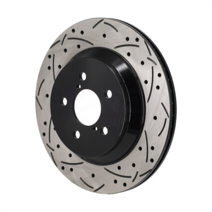 Rear Coated Drilled Slotted Disc Brake Rotor (1 Piece Only) DS1-982855 For Subaru Crosstrek