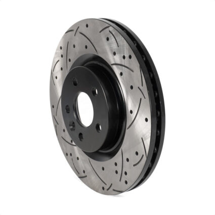 Front Coated Drilled Slotted Disc Brake Rotor (1 Piece Only) DS1-DS8259 For Land Rover Discovery