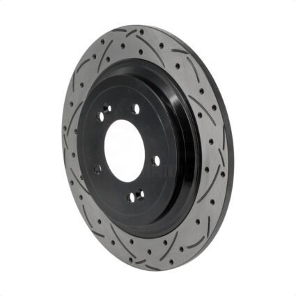 Rear Coated Drilled Slotted Disc Brake Rotor (1 Piece Only) DS1-DS8307 For Kia Sportage Hyundai Nexo