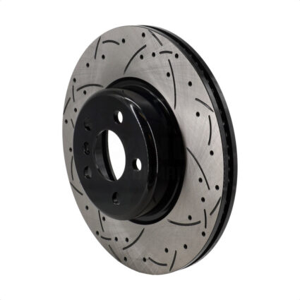 Front Coated Drilled Slotted Disc Brake Rotor (1 Piece Only) DS1-DS8425 For BMW X3 330i xDrive X4 GR