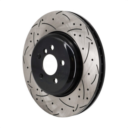 Front Coated Drilled Slotted Disc Brake Rotor (1 Piece Only) DS1-DS8451 For BMW X5 i4 X6 530i xDrive