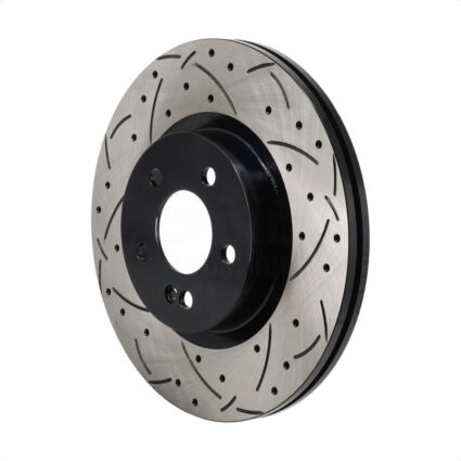Rear Coated Drilled Slotted Disc Brake Rotor (1 Piece Only) DS1-DS8455 For Mercedes-Benz GLC300 C43