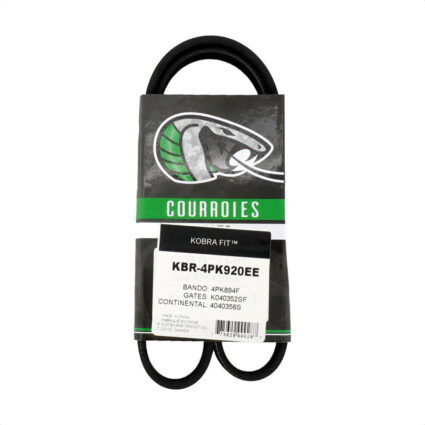 Power Steering Serpentine Belt KBR-4PK920EE For Ford Edge Fusion Mazda 6 Lincoln CX-9 MKX MKZ