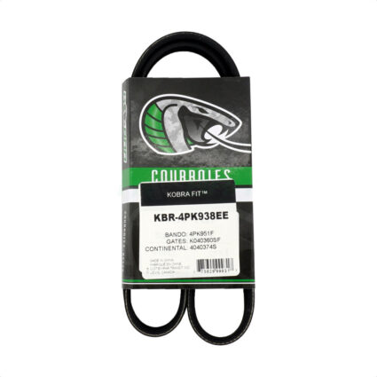 Power Steering Serpentine Belt KBR-4PK938EE For Ford Edge Chrysler Sebring Lincoln MKX Dodge Avenger