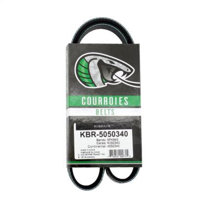 Serpentine Belt KBR-5050340 For Toyota BMW Tacoma 4Runner Cadillac CT5 330Ci Z3 Mazda 325Ci X5 325i