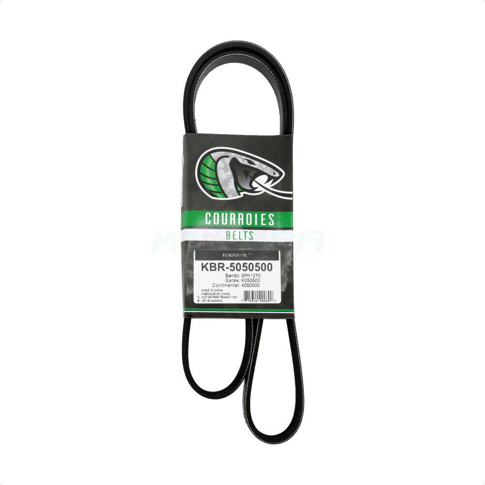 Serpentine Belt KBR-5050500 For Chrysler Pacifica Fiat 500 Dodge Dart 124 Spider Pontiac Porsche GT