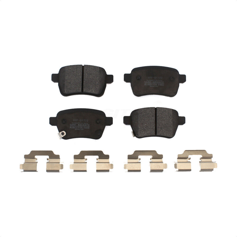 Rear Semi-Metallic Disc Brake Pads PPF-D1722 For 2014-2020 Fiat 500L
