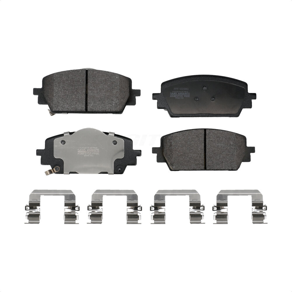 Front Semi-Metallic Disc Brake Pads PPF-D2380 For Hyundai Santa Fe Kia Sorento Cruz