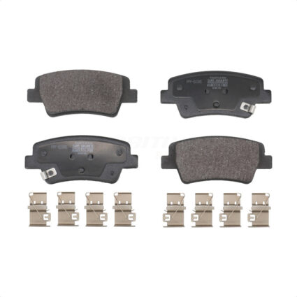 Rear Semi-Metallic Disc Brake Pads PPF-D2395 For 2021-2024 Hyundai Elantra With Manual Parking