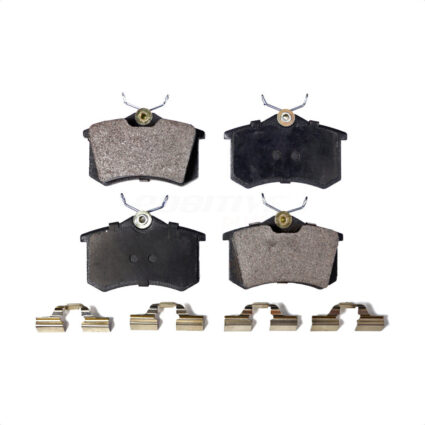 Rear Semi-Metallic Disc Brake Pads PPF-D340A For Volkswagen Jetta Beetle Golf City Audi Passat A4 TT