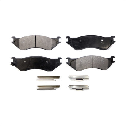 Front Semi-Metallic Disc Brake Pads PPF-D702 For Ford F-150 Dodge Ram 1500 F-250 HD Expedition Van