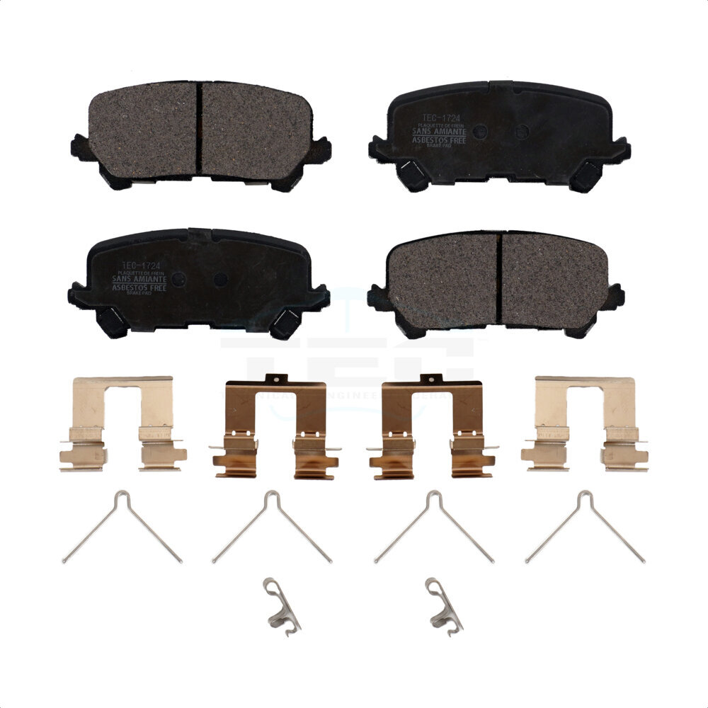 Rear Ceramic Disc Brake Pads TEC-1724 For Honda Pilot Ridgeline Acura MDX Passport