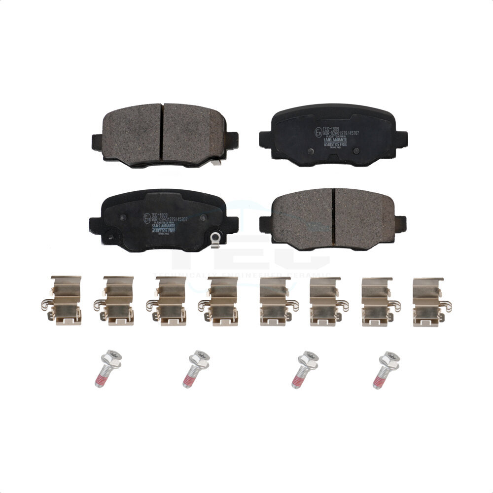 Rear Ceramic Disc Brake Pads TEC-1809 For Jeep Renegade Fiat 500X