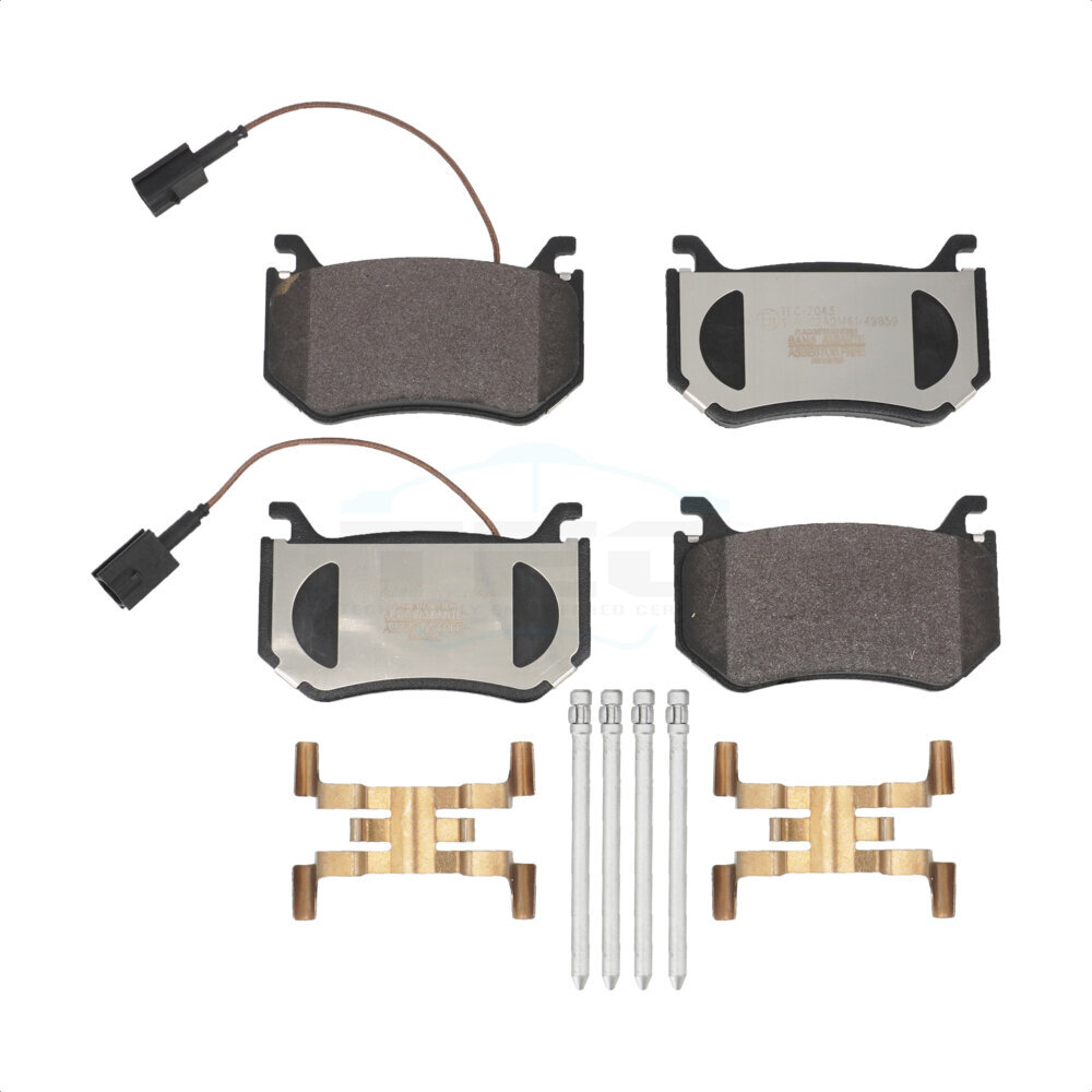 Rear Ceramic Disc Brake Pads TEC-2043 For Alfa Romeo Giulia Stelvio With Cast Iron