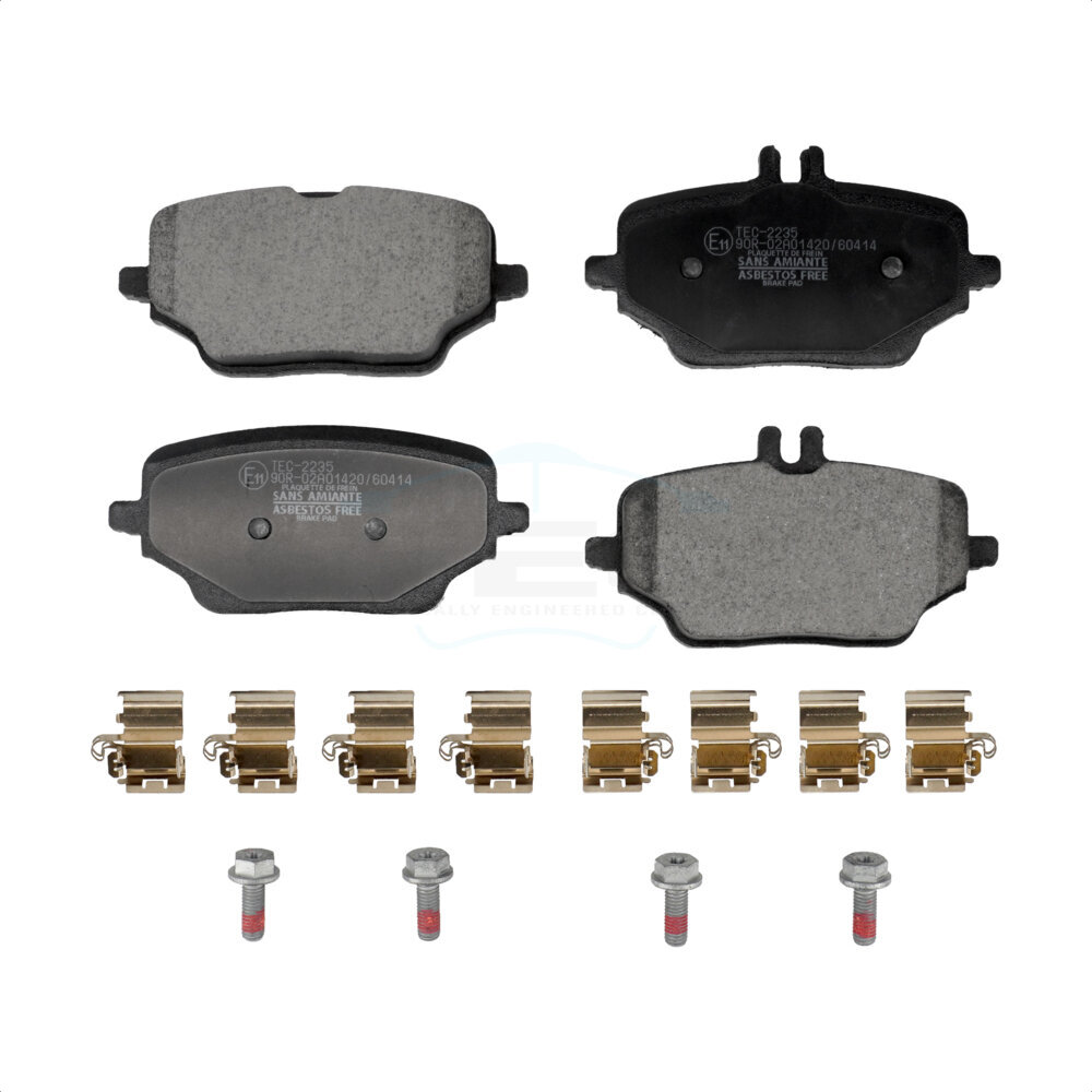 Rear Ceramic Disc Brake Pads TEC-2235 For 20-23 Mercedes-Benz GLE350 With 330mm Diameter Rotor