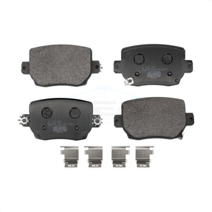 Rear Ceramic Disc Brake Pads TEC-2387 For Tesla 3 Y With Red Painted Calipers