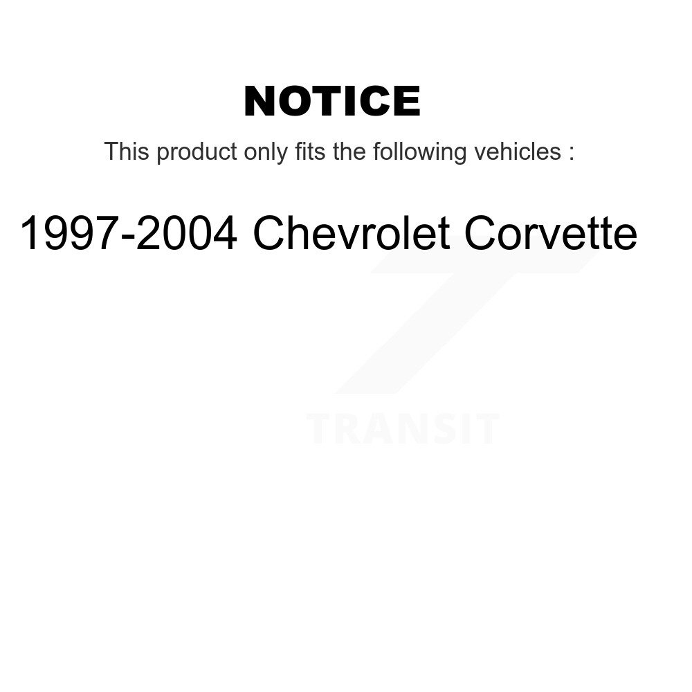 Rear Left Coated Disc Brake Rotor (1 Piece Only) GCR-56702 For 1997-2004 Chevrolet Corvette - Image 2
