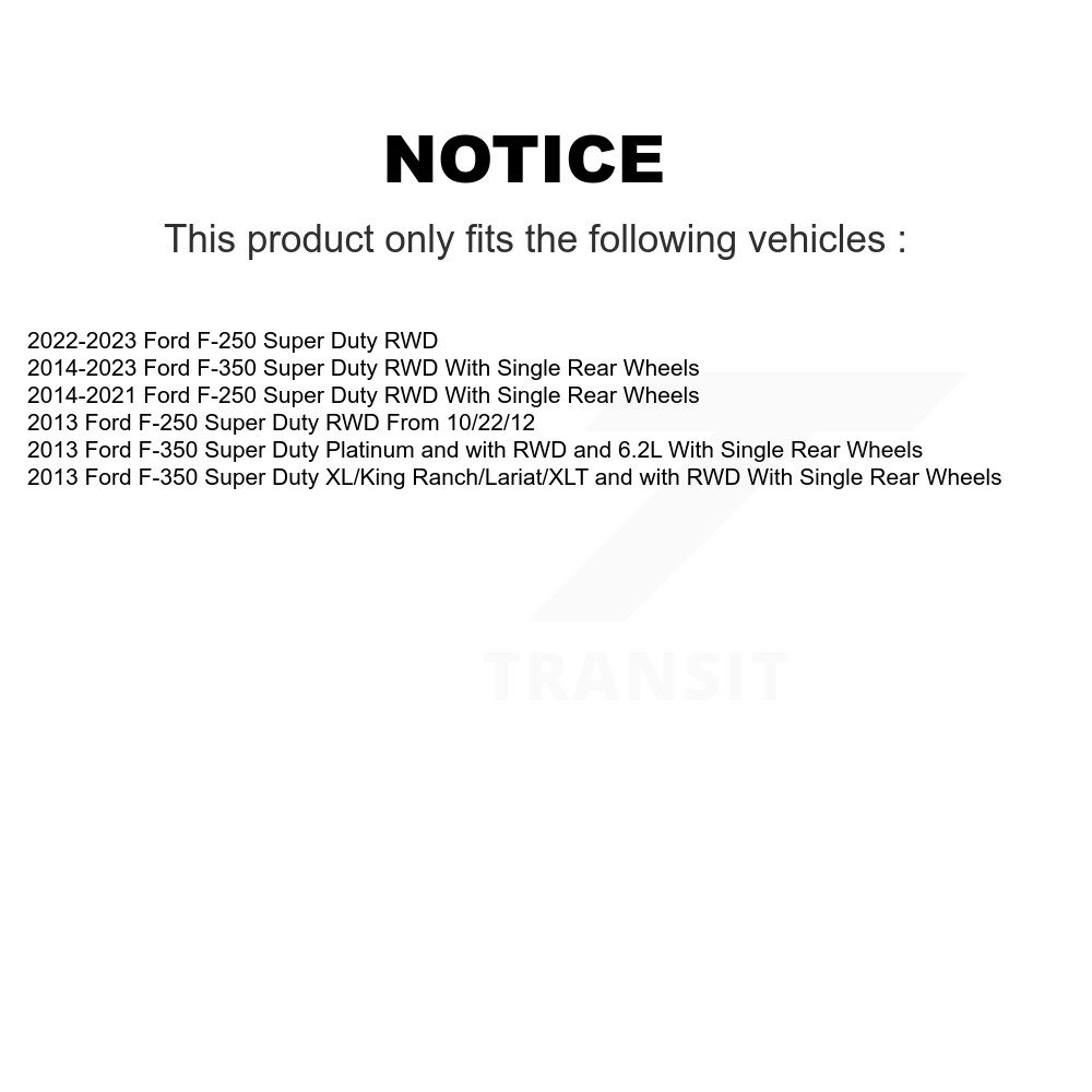 Front Coated Disc Brake Rotor Hub Assembly (1 Piece Only) GCR-681778 For Ford F-350 Super Duty F-250 - Image 2