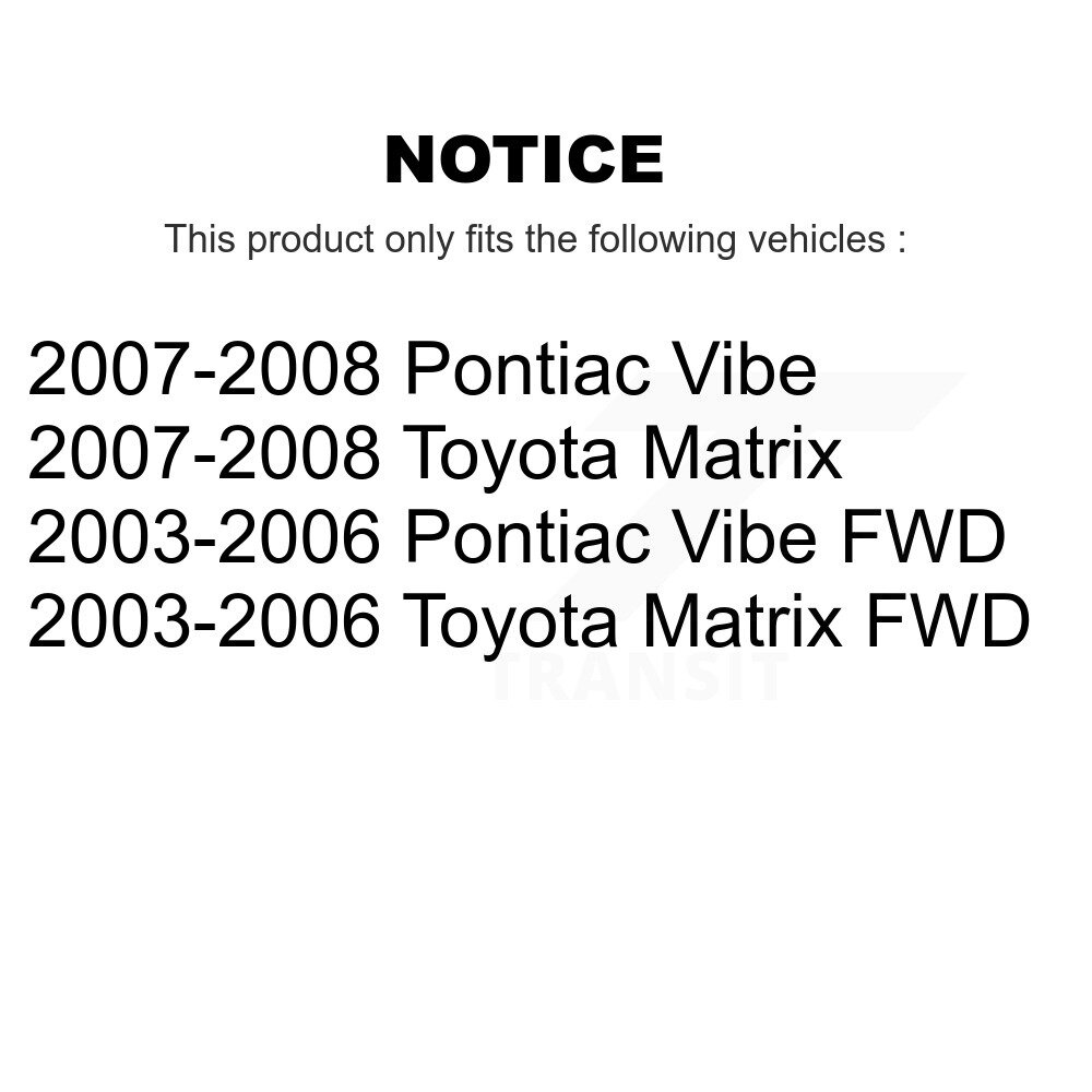 Rear Coated Brake Drum (1 Piece Only) GCR-9725 For Toyota Matrix Pontiac Vibe - Image 2
