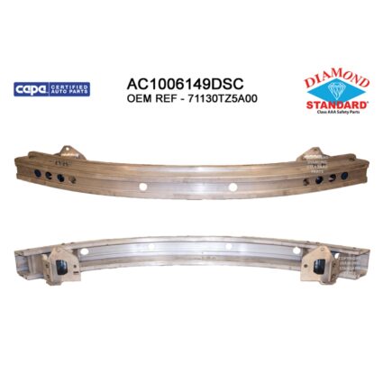 Bumper Cover Reinforcement Front CAPA for Acura MDX Honda Pilot