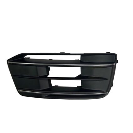 Bumper Insert Front Right Grille w/o Fog Lamps w/o Adaptive Cruise Control Satin Black/Aluminum for Audi Q5 2020