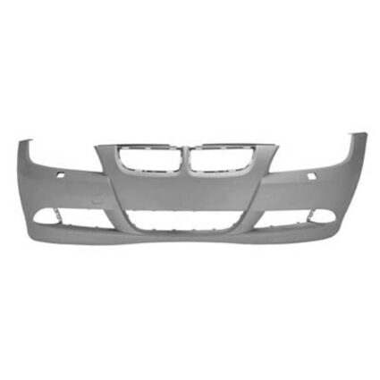 Bumper Cover Front E90/E91 w/o Pk Distance Control w/Headlamp Washer Primed CAPA for BMW 328i 335i 330i 325i