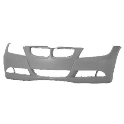 Bumper Cover Front E90/E91 w/o Pk Distance Control w/o Headlamp Washer Primed CAPA for BMW 328i 335i 330i 325i
