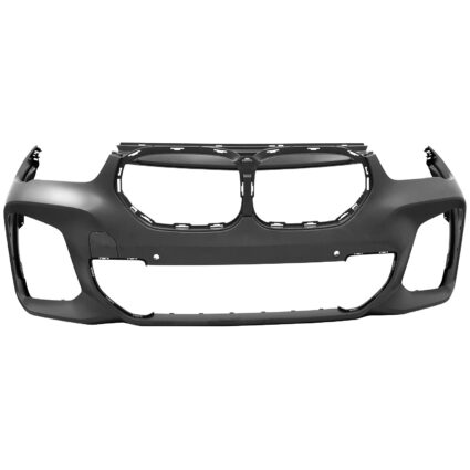 Bumper Cover Front F48 w/M Pkg w/o Headlamp Washer w/o Parking Assist Primed for BMW X1 2020–2022