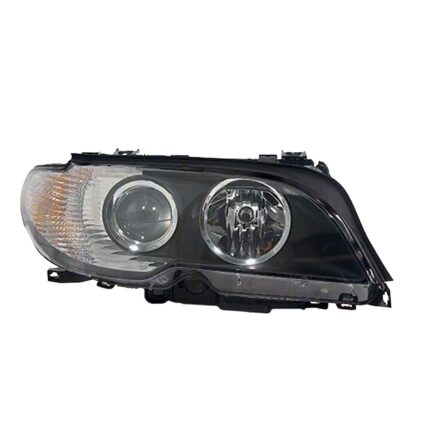 Headlight Lens Housing Right Halogen w/White Turn Signal Lens From 3/03 for BMW 325Ci 330Ci