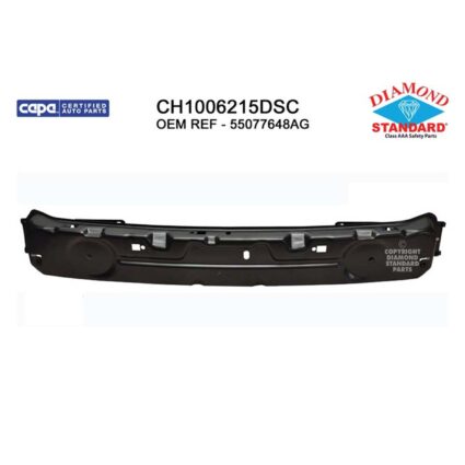 Bumper Cover Reinforcement Front 2 Additional Holes CAPA for Mitsubishi Raider Dodge Dakota Ram Dakota