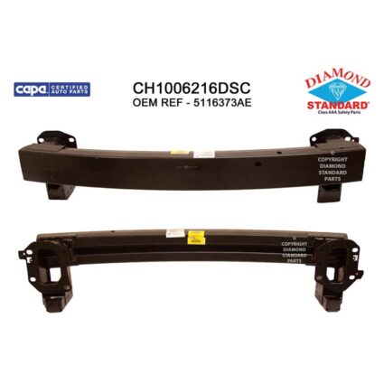 Bumper Cover Reinforcement Front MK Platform w/o Tow Bracket CAPA for Jeep Patriot Compass