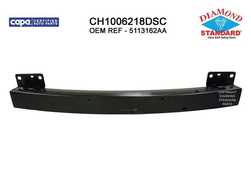 Bumper Cover Reinforcement Front CAPA for Chrysler Town & Country Dodge Grand Caravan