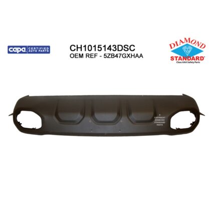 Bumper Cover Front Lower Black CAPA for Ram 1500 Rebel TRX TRX Launch Edition 2019–2024