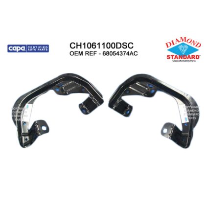 Bumper Bracket Set Front Fog Lamp Bracket Kit CAPA for Dodge Ram 2500 Ram 3500 Ram 1500 Ram 1500 2500 3500