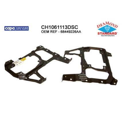 Bumper Bracket Set Front Inner Bracket Kit CAPA for Ram 2500 3500
